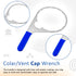 6 Inch Colar/Vent Cap Fuel Filter Wrench for 380134 382 Compatible with Detroit Diesel Truck Engines Cummins Engines, Davco 382 Filter Wrench...