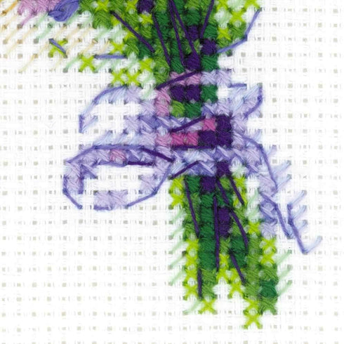 RIOLIS Counted Cross Stitch Kit 6"X7"-Bouquet With Lavender (14 Count) -R1607...