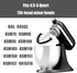 Flex Edge Beater for KitchenAid,Mixer Attachement Compatible With KitchenAid,Mixer Accessory,Fits Tilt-Head Stand Mixer Bowls For 4.5-5 Quart Bowl...