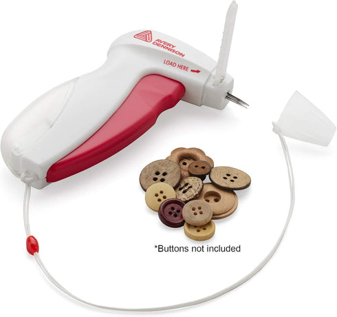 Buttoneer Button Fastening System - NEW and Improved! - Attaches Buttons & More in Seconds - No Sewing Necessary & Works on Most Fabrics...