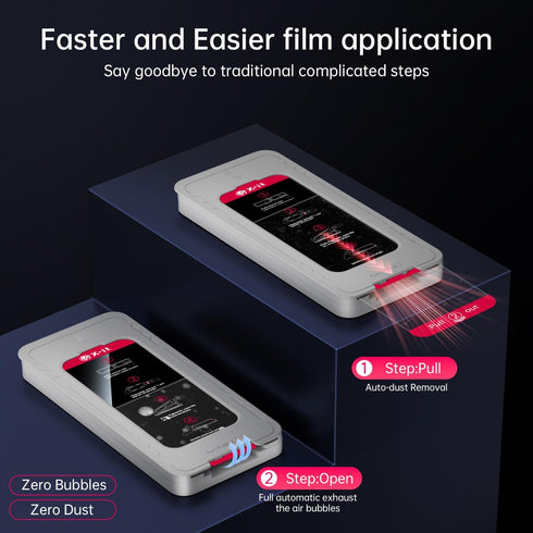 X-it 2-Pack Screen Protector for iPhone 15 Pro(6.1"), 9H+ Tempered Glass, Auto-Dust Removal, Military Grade Protection, Bubble-Free, Full Coverage...