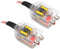 2 PCS Car High Frequency to Low Frequency Output Converter, Speaker Output to RCA Line Control Audio Signal Adapter, CD Player High and Low Modifi...