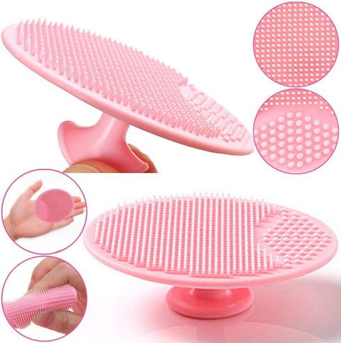 Baby Bath Brush, Baby Bath Scrubber, Cradle Cap Brush, Baby Bath Sponge Brush, Silicone Scrubbers Exfoliator Brush | Baby Care Essential for Dry S...