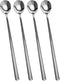 Long Handle Iced Tea Spoons, 304 Stainless Steel Teaspoons, 9.5 Inch Coffee Stirrers,Ice Cream Spoon,Cocktail Stirring Spoons, Set of 4 (Silver) (...