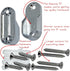 60" Polished Chrome Oval Closet Rod with Screw-On End Supports | 1 Pack...