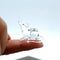 Mouse Micro Tiny Figurines Hand Blown Glass Art Animals Collectible Gift Home Décor (Clear)...