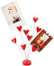 8-Branch Family Tree Picture Frame Holder, Card Photo Clips Holder Desk Stand for Memo Paper Note Photo Christmas Wedding Card Display (Red Heart)...