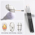 3Pcs Nail Art Brushes, Fcozpjk Nail Art Liner Brushes Set, Sizes 7/9/10mm Nail Design Brushes, Thin Striping Drawing Painting Pen for Gel Polish, ...