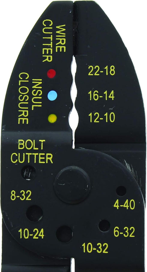 IDEAL Electrical 45-778 Multi-Crimp Strip Tool - High Leverage Pivot Wire Crimper & Stripper with Crimping Nests, Textured Grip...