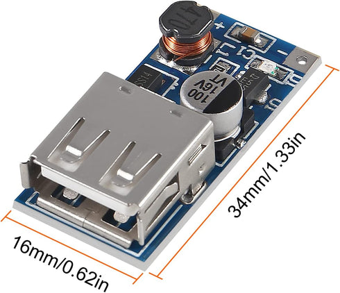 12PCS PFM Control DC-DC 0.9V-5V to 5V Converter Step Up Boost Converter Module 600MA Mobile Power Bank USB Charger Power Supply Module......