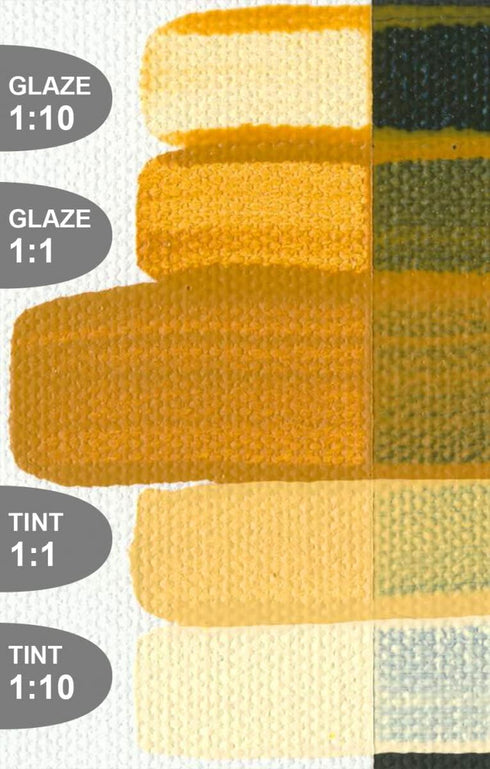 Golden Fluid Acrylic, 4 ounce bottle, Yellow Ochre (2407-4)...
