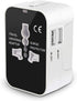 rts High Speed 25W Dual USB Universal Travel Adapter International All in One Worldwide Travel Multi Plug Adapter Cable & Wall Charger with Build ...
