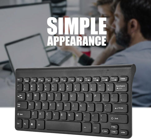Mini Wired Keyboard and Mouse Set Compact Size, Light Weight, Ultra-Thin Design USB Keyboard Optical Mouse Combo for PC Laptop(Black)...