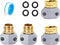 Garden Hose Repair Connector Fitting, Aluminum Female and Male With Zinc Clamp Water Hose End Repair Connector Fit 3/4 Inch or 5/8 Inch Garden Hos...