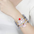 FAERLIIRY Teacher Bracelets Preppy Beaded Bracelets Clay Heishi Stretch Bracelets for Woman Teach Love Inspire Bracelet Back To School Teacher App...