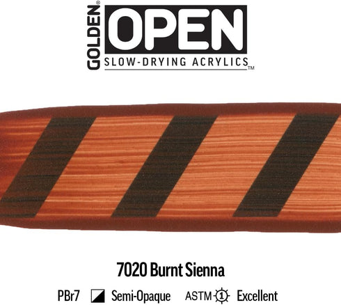 Golden Open 5 Ounce Color Paint Color: Burnt Sienna...