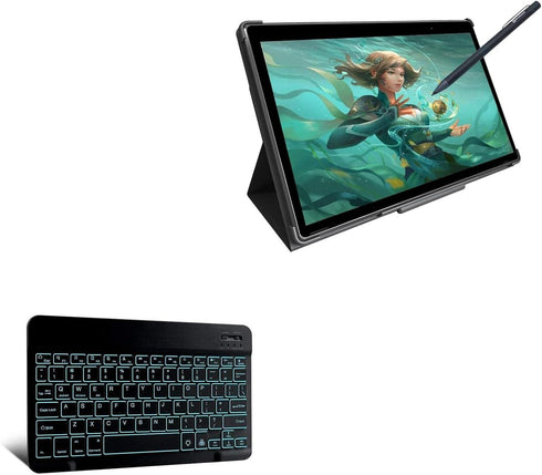 BoxWave Keyboard Compatible with Simbans PicassoTab XL (11.6 in) - SlimKeys Bluetooth Keyboard - with Backlight, Portable Keyboard w/Convenient Ba...