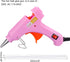 MECCANIXITY Mini Hot Glue Gun Kit with 30pcs Clear Hot Melt Glue Sticks 0.28" x 8"(7mm x 200mm) for Crafts DIY Arts Quick Repair, 20W Pink...