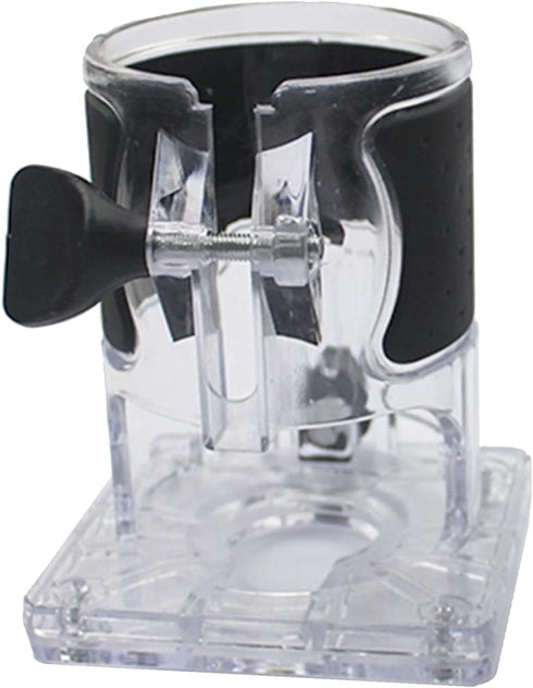 Woodworking Trimmer Router Transparent Plastic Base Power Tool Protective Shield Accessory Base (Model 2 (Enhanced))...