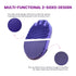 Pet Double-Sided 2 in 1 Massage Bath Brush Grooming - For wet/dry hair - Rubber Brush for Bathing, Massaging, Hair Removal, and Deshedding - For D...