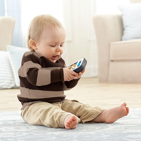 Fisher-Price Baby & Toddler Toy, Laugh & Learn Smart Phone, Gray with Lights & Educational Music for Infants Ages 6+ Months...