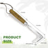 Crack Weeder, L-Shaped Stainless Steel Crevice Weeding Tool, Comfortable Grip Wood Handle Paver Weeder, 11'' Sidewalk Weed Removal Tool for Garden...