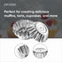 Muffin Cups for Kitchen Baking 2.36 Inch - Metal Egg Tart Molds for Baking, 30 Pcs - Reusable Mini Tart Tins and Cupcake...
