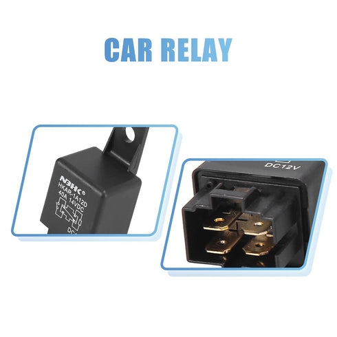 uxcell 2 Pcs Z1507091/4 4 Pin DC 12V 40A Universal Car Vehicle Motor Fuse Relay Switch Power...