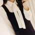 Monique Women's Long Narrow Silky Ribbon Neck Tie Choker Belt Scarf, Beige, One Size...