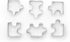 Fox Run Cookie Cutter Set, Puzzle Pieces Cookie Cutter Set...