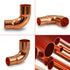 Everflow Supplies CCRN1000 1/2" x 3/8" Nominal Size 90 Degree Short Radius Reducing Elbow with Copper Sweat Connects for 5/8" x 1/2 Outer Diameter...