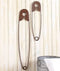 Collections-Etc Large Hanging Metal Safety Pins Laundry Room Wall Home Decoration - Set of 2 , Rustic...