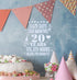 Stencil 20th Birthday Decorations for Men and Women - Happy 20 Birthday Party Supplies - Reusable Stencil for Painting - Drawing Template DIY Deco...