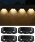 Solar Fence Lights, 50 Lumens Bright Lens LED Solar Lights Outdoor Waterproof, Warm White/Cool White/RGB Mode, Solar Lights for Fence, Deck, Wall,...