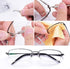 Eyeglass Nose Pads, Eyeglass Repair Kit with 50 Pairs Soft Silicone Air Chamber Glasses Nose Pads, Screws, Screwdrivers, Tweezer and Cleaning Clot...
