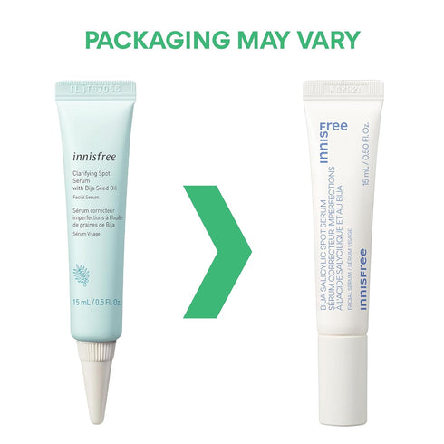 innisfree Bija Salicylic Spot Serum with Salicylic Acid and Castor Seed Oil, Korean Skincare Spot Serum for Smooth Skin (Packaging May Vary)...