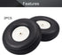 Fielect 5 inch RC Model Airplane Super Light Sponge Tire Tail Wheel Tire and Wheel Sets for RC Car Airplane PU Sponge Tire with Plastic Hub 2 Pcs...