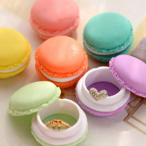 QTMY 6 PCS Colorful Mini Macaron Shape Storage Box Candy Jewelry Organizer Pill Case Container (Mini, Mixed Color)...