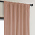 HPD Half Price Drapes Heritage Plush Velvet Curtains 108 Inches Long Room Darkening Curtains for Bedroom & Living Room 50W x 108L, (1 Panel), Peac...