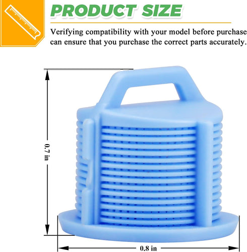 AGM73269501 Washer Water Inlet Valve Filter Screen by Techecook - Compatible for L-G Ken-more Washing Machine - Replaces 1810261, AP5202486, PS3618281, EAP3618281 L-G (Pack of 4)