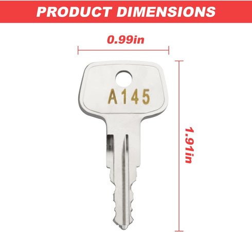 A145 SKS roof Rack Key,Replacement Keys for Yakima SKS Ski,Crossbars,Carrier Racks,Roof and Cargo Box.(Code A145)...