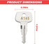 A145 SKS roof Rack Key,Replacement Keys for Yakima SKS Ski,Crossbars,Carrier Racks,Roof and Cargo Box.(Code A145)...