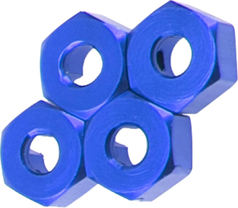 Metal 12mm Wheel Hex Hub Drive Adapters with Pins Screws Compatible with 1/10 Arrma Senton Granite Typhon Vorteks 3S Big Rock RC Car (Blue)...