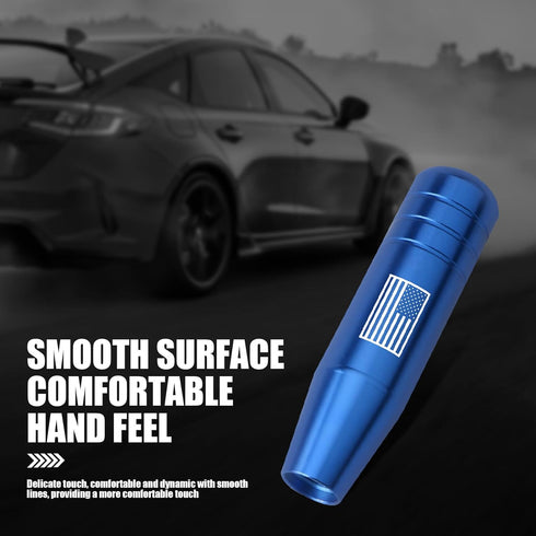 1 PC Car Shift Knob, American Flag Weighted Gear Lever, Metal Shifting Head, Shift Knob Replacement, Automotive Interior Parts, Universal for Most...