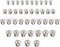 40 Pcs Dowel and Tenon Center Transfer Plugs, 1/4" 5/16" 3/8" and 1/2" Set Solid Doweling Marker Centering Pins Marker Drill Hole Tool for Woodwor...