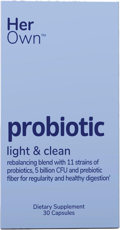 her own Probiotics for Women, 5 Billion CFUs with Prebiotics, Supports Healthy Digestion, 11 Strains, Gluten and Soy Free, Vegan, Non-GMO, 30 Caps...