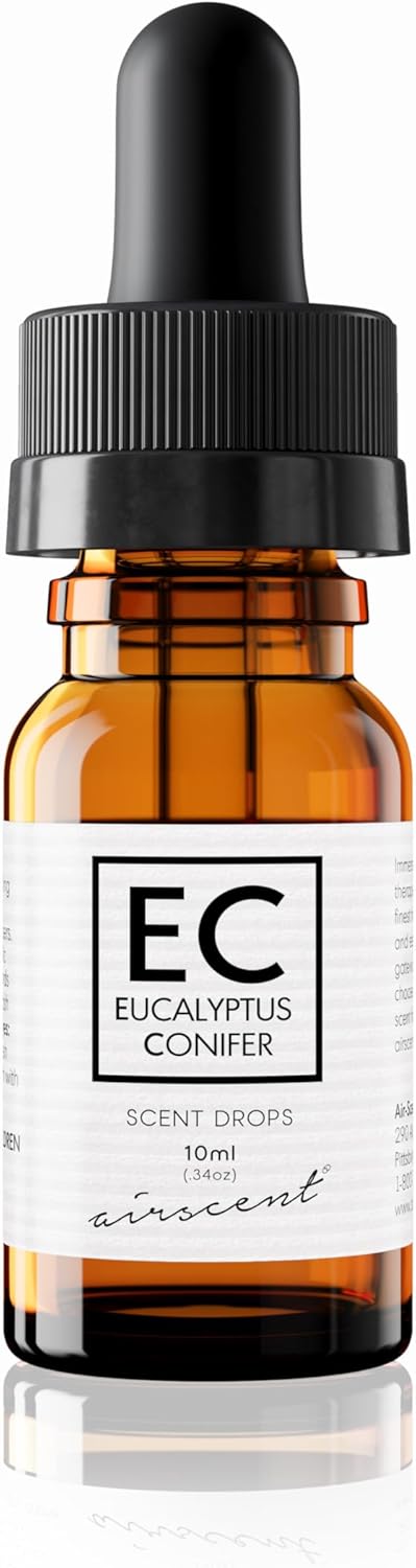 Eucalyptus Conifer Diffuser Oil - Air-Scent Aroma and Essential Oil Blend - 10 Milliliter (.34 ? oz) Fragrance Oil Bottle for Aromatherapy Di?user...