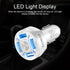 2Pack Car Charger Adapter, 4-Port USB QC 3.0 Fast Phone Charger Adapter, 32V Quick Charging LED Light Display, Universal Compatible with iPhone 13...