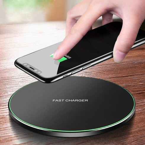 New Fast QI Wireless Charger 15W, Charging Pad Compatible with iPhone 15/14 / 13/12/12Pro Max/11/XR/X/8 Plus, Samsung Galaxy, Any Devices Support ...