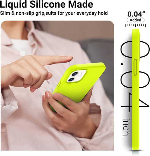 AOTESIER Compatible with iPhone 12 Case and iPhone 12 Pro Case 6.1 inch,Silky Touch Premium Soft Liquid Silicone Rubber Anti-Fingerprint Full-Body...